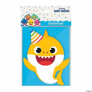 Invitations & Stationery |  Baby Shark Invitations – 8 Pc. Invitations & Stationery Invitations & Stationery