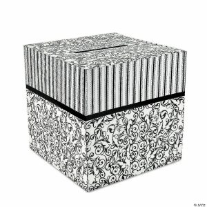 Invitations & Stationery |  Black & White Wedding Card Box Invitations & Stationery Invitations & Stationery