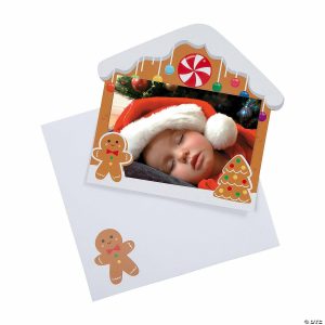 Invitations & Stationery |  Bulk 144 Pc. Gingerbread Photo Cards with Envelopes Invitations & Stationery Invitations & Stationery