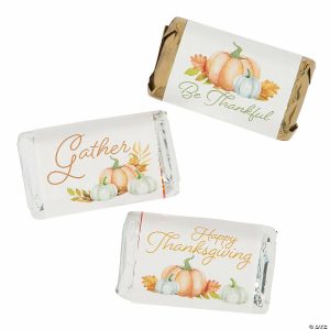 Invitations & Stationery |  Fall Harvest Mini Candy Bar Sticker Labels – 30 Pc. Invitations & Stationery Invitations & Stationery