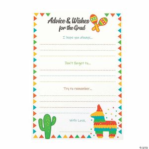 Invitations & Stationery |  Fiesta Graduation Advice Cards – 12 Pc. Invitations & Stationery Invitations & Stationery