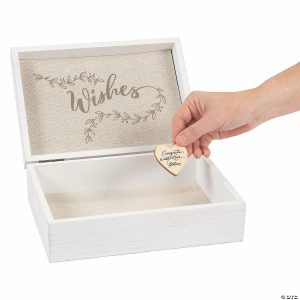 Invitations & Stationery |  Lillian Rose™ Wishes White Guest Book Box Invitations & Stationery Invitations & Stationery