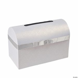 Invitations & Stationery |  Silver Bow Wedding Card Box Invitations & Stationery Invitations & Stationery