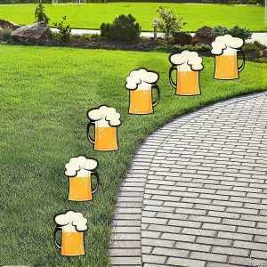 Party Decorations |  10 1/4″ x 14″ Beer Mug Yard Signs – 6 Pc. Party Decorations Party Decorations