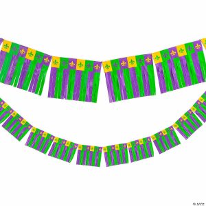 Party Decorations |  100 Ft. Mardi Gras Fringe Garland Party Decorations Party Decorations