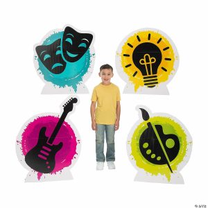 Party Decorations |  31″ – 38 1 2″ Studio VBS Creative Icon Cardboard Cutout Stand-Ups – 4 Pc. Party Decorations Party Decorations