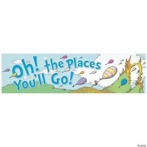 Party Decorations |  45″ x 12″ Dr. Seuss™ Oh, the Places You&’ll Go Paper Banner Party Decorations Party Decorations