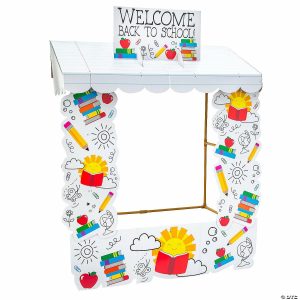 Party Decorations |  Back to School Tabletop Hut with Frame – 6 Pc. Party Decorations Party Decorations