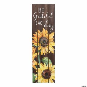 Party Decorations |  Be Grateful Sunflower Sign Party Decorations Party Decorations