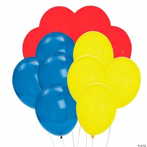 Party Decorations |  Blue, Red & Yellow 11″ Latex Balloon Bouquet Kit – 37 Pc. Party Decorations Party Decorations