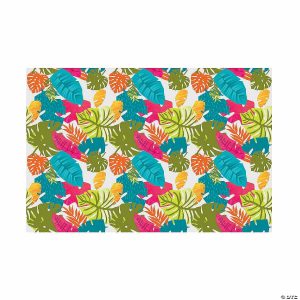 Party Decorations |  Bright Tropical Leaf Backdrop Banner – 3 Pc. Party Decorations Party Decorations