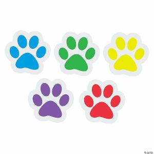 Party Decorations |  Bulk 50 Pc.  Jumbo Paw Print Wall Cutouts Party Decorations Party Decorations