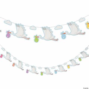 Party Decorations |  Bundle of Joy Stork Garland Party Decorations Party Decorations