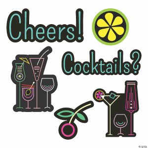 Party Decorations |  Cocktail Party Cutouts – 6 Pc. Party Decorations Party Decorations