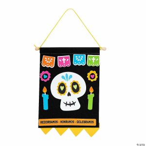 Party Decorations |  Day of the Dead Banner Craft Kit – Makes 12 Party Decorations Party Decorations