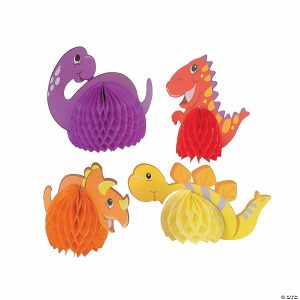 Party Decorations |  Dinosaur 1st Birthday Centerpieces – 6 Pc. Party Decorations Party Decorations