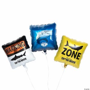 Party Decorations |  Discovery Shark Week™ Mylar Balloons – 3 Pc. Party Decorations Party Decorations