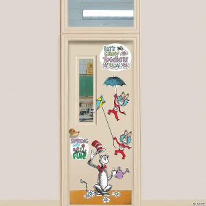 Party Decorations |  Dr. Seuss™ The Cat in the Hat™ Four Seasons Classroom Door Decorating Kit – 49 Pc. Party Decorations Party Decorations