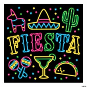 Party Decorations |  Fiesta Neon Light Backdrop Party Decorations Party Decorations