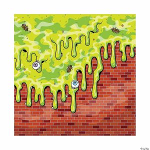 Party Decorations |  Gross Slime Plastic Backdrop – 3 Pc. Party Decorations Party Decorations