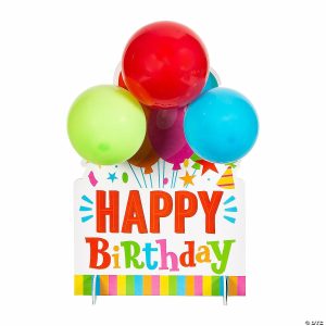 Party Decorations |  Happy Birthday Balloon Centerpiece Kit – Makes 1 Party Decorations Party Decorations