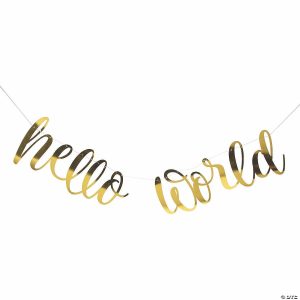 Party Decorations |  Hello World Banner Party Decorations Party Decorations