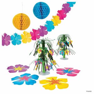 Party Decorations |  Hibiscus Party Decorating Kit – 9 Pc. Party Decorations Party Decorations