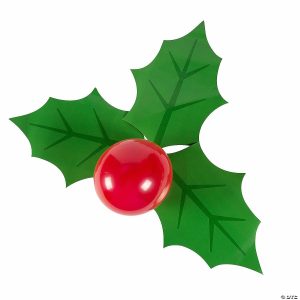 Party Decorations |  Holly Leaves & Balloons Decorating Kit – Makes 3 Party Decorations Party Decorations