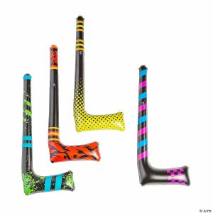 Party Decorations |  Inflatable Hockey Sticks – 12 Pc. Party Decorations Party Decorations