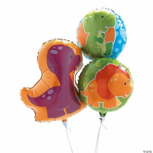 Party Decorations |  Little Dino 18″ – 24 1 4″ Mylar Balloons – 3 Pc. Party Decorations Party Decorations