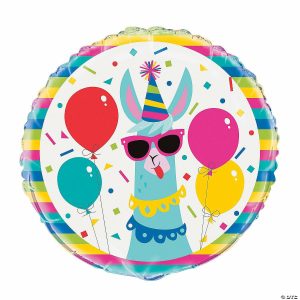 Party Decorations |  Llama Birthday 18″ Mylar Balloon Party Decorations Party Decorations