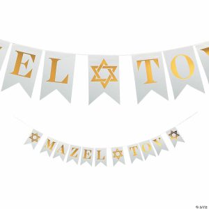 Party Decorations |  Mazel Tov Pennant Banner Party Decorations Party Decorations