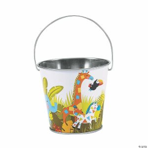 Party Decorations |  Mini Jungle Pails – 12 Pc. Party Decorations Party Decorations