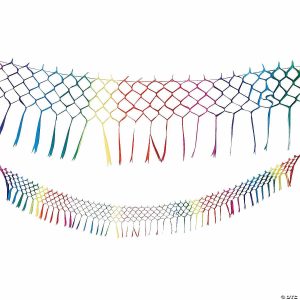 Party Decorations |  Rainbow Tassel Accordian Garland Party Decorations Party Decorations