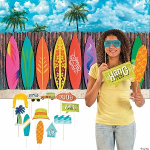 Party Decorations |  Surf’s Up Photo Booth Kit – 15 Pc. Party Decorations Party Decorations