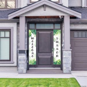 Party Decorations |  Welcome Summer Luau Vertical Door Banner Set – 2 Pc. Party Decorations Party Decorations