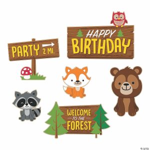 Party Decorations |  Woodland Party Cutouts – 6 Pc. Party Decorations Party Decorations