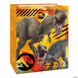 Party Favors |  10 1/2″ x 13″ Large Jurassic World 3: Dominion™ Gift Bag with Tag Party Favors Party Favors