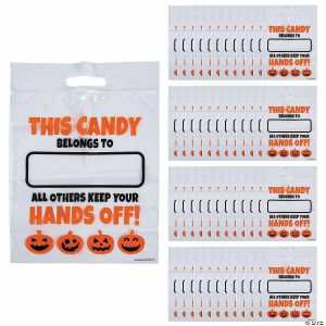 Party Favors |  12 1/2″ x 17″ Bulk 50 Pc. Large Halloween Resealable Plastic Treat Bags Party Favors Party Favors