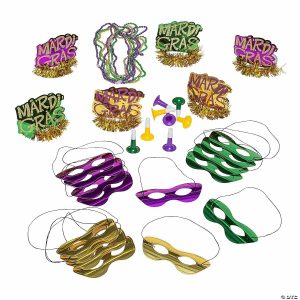 Party Favors |  300 Pc. Mardi Gras Party Kit for 100 Guests Party Favors Party Favors