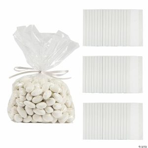 Party Favors |  5 1/2″ x 11″ Bulk 50 Pc. Classic Clear Cellophane Treat Bags Party Favors Party Favors