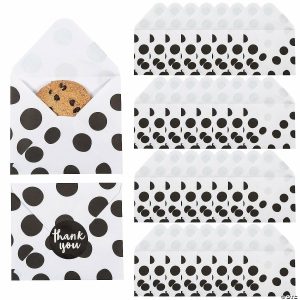 Party Favors |  5 3/4″ x 5″ Bulk 50 Pc. Thank You Envelope Paper Treat Bags with Stickers Party Favors Party Favors