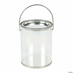 Party Favors |  5″ Clear Plastic Paint Bucket Party Favor Containers – 6 Pc. Party Favors Party Favors