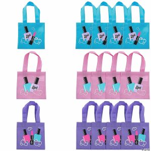 Party Favors |  6″ x 6″ Mini Spa Party Nonwoven Tote Bags – 12 Pc. Party Favors Party Favors