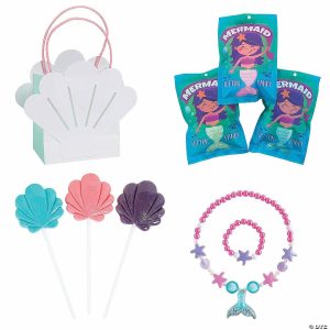 Party Favors |  60 Pc. Mermaid Candy Favor Kit for 12 Party Favors Party Favors