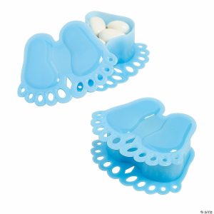 Party Favors |  Blue Baby Foot Favor Boxes – 12 Pc. Party Favors Party Favors