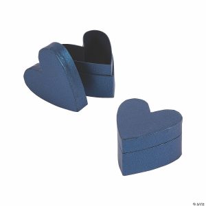 Party Favors |  Blue Heart-Shaped Favor Boxes – 12 Pc. Party Favors Party Favors