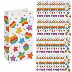 Party Favors |  Bulk  48 Pc. Lotsa Pops Treat Bags with Stickers Party Favors Party Favors