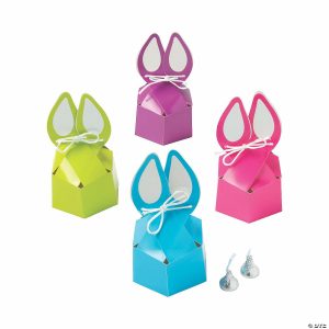 Party Favors |  Bunny-Shaped Silhouette Treat Boxes with Bow – 12 Pc. Party Favors Party Favors