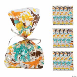 Party Favors |  Dino Dig Cellophane Bags – 12 Pc. Party Favors Party Favors